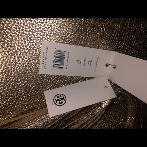 Tory Burch gold bucket bag - Picture 3 of 6